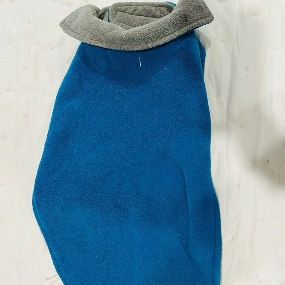 🌻🌸🍃🌟🐕Warm blue fleece dog jacket - XL 🐶 🦮🦮